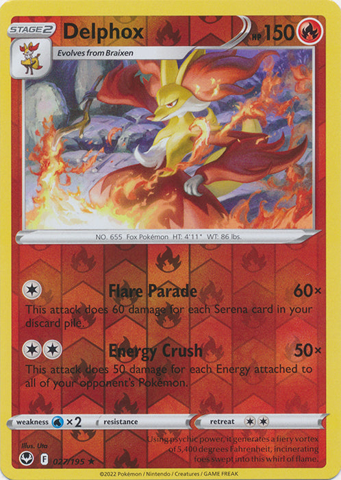 Delphox - 027/195 - Rare - Reverse Holo available at 401 Games Canada