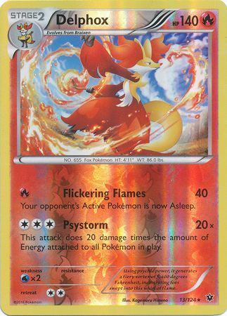 Delphox - 13/124 - Holo Rare - Reverse Holo available at 401 Games Canada