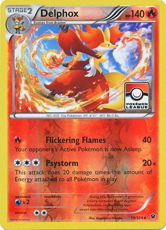 Delphox - 13/124 - League Promo available at 401 Games Canada