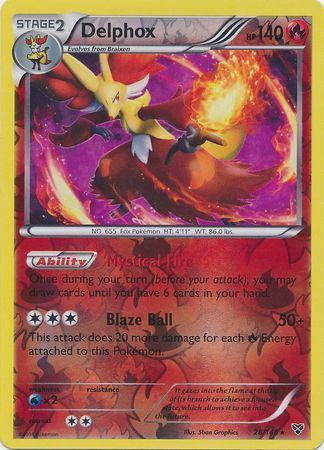 Delphox - 26/146 - Holo Rare - Reverse Holo available at 401 Games Canada