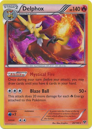 Delphox - 26/146 - Holo Rare available at 401 Games Canada