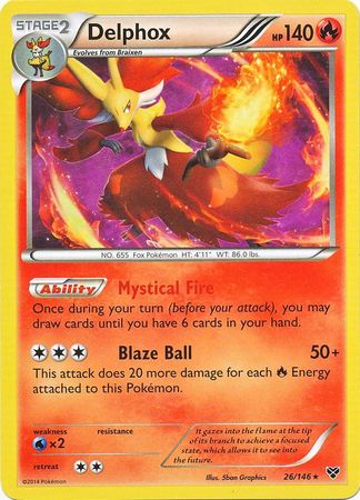 Delphox - 26/146 - Rare - Theme Deck Exclusive available at 401 Games Canada