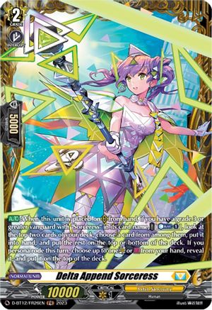 Delta Append Sorceress - D-BT12/FR26EN - Frame Rare available at 401 Games Canada