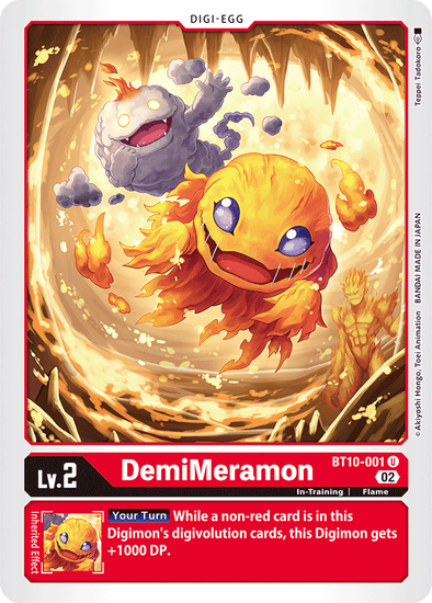 DemiMeramon - BT10-001 - Uncommon available at 401 Games Canada