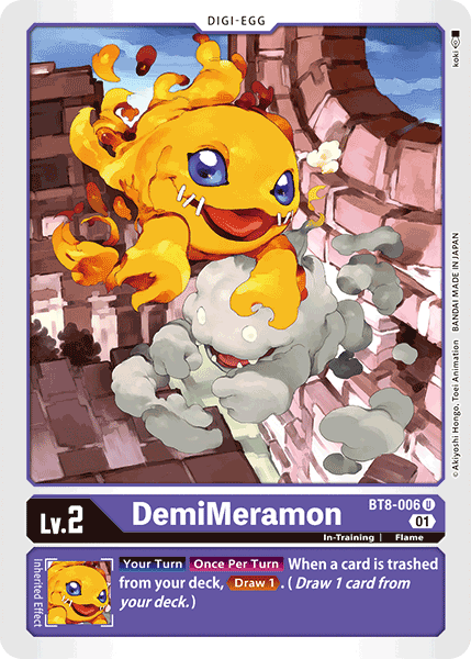 DemiMeramon - BT8-006 - Uncommon available at 401 Games Canada