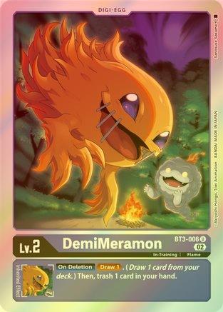 DemiMeramon (Resurgence Booster Reprint) - BT3-006 - Uncommon (Foil) available at 401 Games Canada