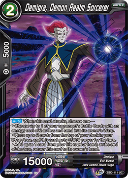 Demigra, Demon Realm Sorcerer - DB3-111 - Uncommon available at 401 Games Canada