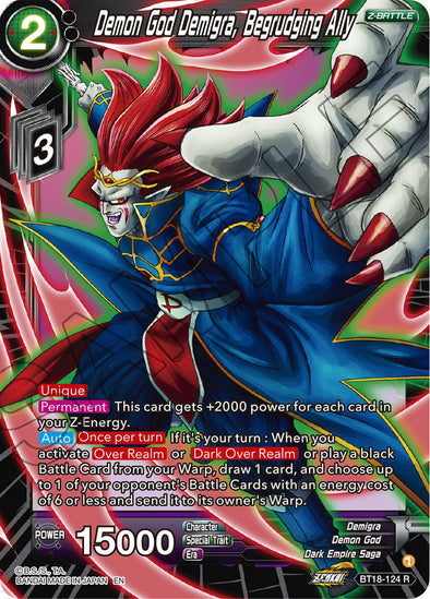 Demon God Demigra, Begrudging Ally - BT18-124 - Rare available at 401 Games Canada