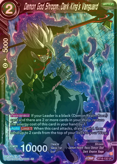 Demon God Shroom, Dark King's Vanguard - BT18-132 - Uncommon (Foil) available at 401 Games Canada