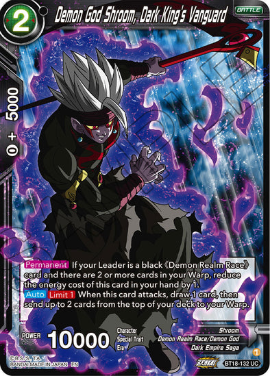 Demon God Shroom, Dark King's Vanguard - BT18-132 - Uncommon available at 401 Games Canada