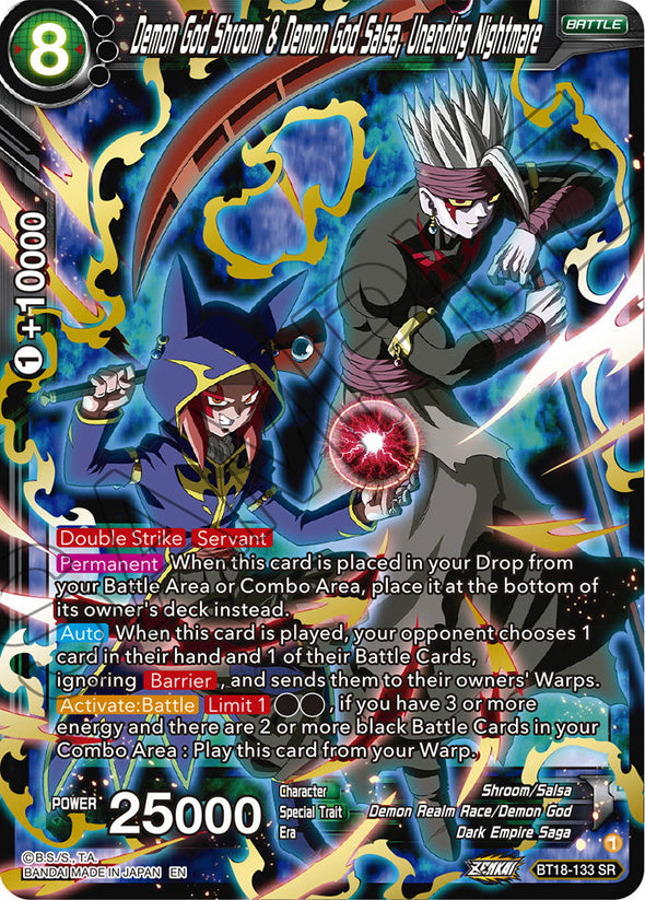 Demon God Shroom & Demon God Salsa, Unending Nightmare - BT18-133 - Super Rare available at 401 Games Canada