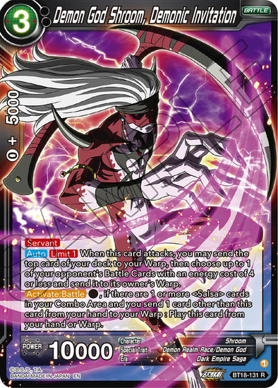 Demon God Shroom, Demonic Invitation - BT18-131 - Rare available at 401 Games Canada