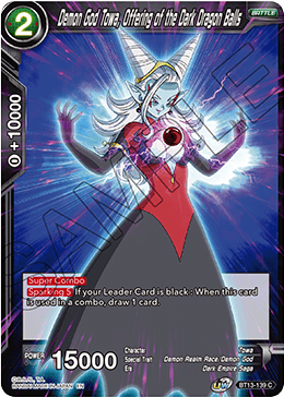 Demon God Towa, Offering of the Dark Dragon Balls - BT13-139 - Common (FOIL) available at 401 Games Canada