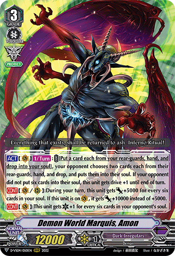 Demon World Marquis, Amon - D-VS04/050 - Triple Rare available at 401 Games Canada