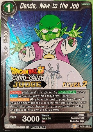 Dende, New to the Job - BT5-109 - Judge Level 2 Promo (Foil) available at 401 Games Canada