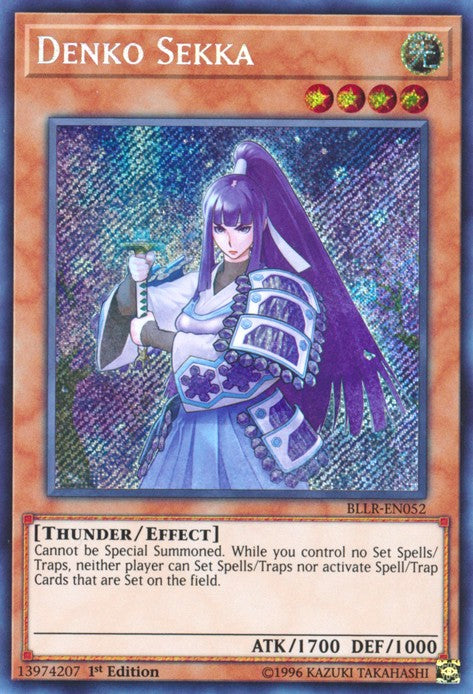 Denko Sekka - BLLR-EN052 - Secret Rare - 1st Edition available at 401 Games Canada