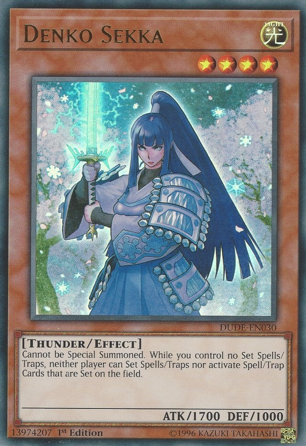 Denko Sekka - DUDE-EN030 - Ultra Rare - 1st Edition available at 401 Games Canada
