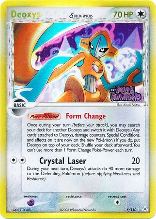 Deoxys - 5/110 - Holo Rare - Reverse Holo available at 401 Games Canada