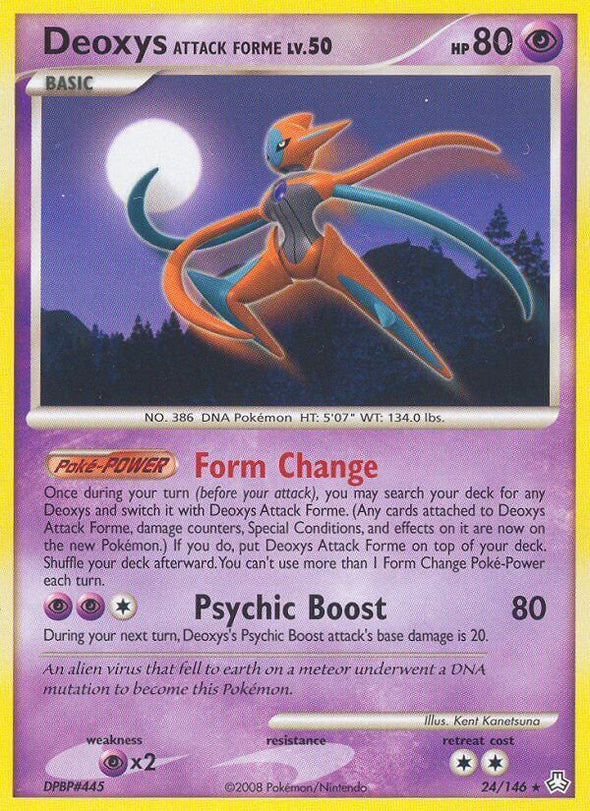 Deoxys Attack Forme - 24/146 - Rare available at 401 Games Canada