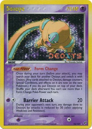 Deoxys (Defense) - 18/107 - Rare - Reverse Holo available at 401 Games Canada