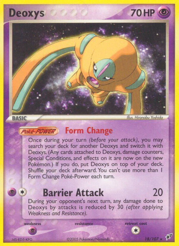 Deoxys (Defense) - 18/107 - Rare available at 401 Games Canada