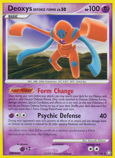 Deoxys Defense Forme - 25/146 - Rare available at 401 Games Canada