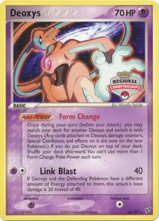 Deoxys (Normal) - 16/107 - Promo (Regional Championships 2004-05) available at 401 Games Canada