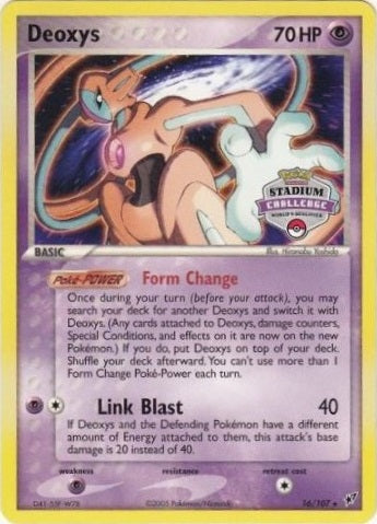 Deoxys (Normal) - 16/107 - Promo (Stadium Challenge 2004-05) available at 401 Games Canada