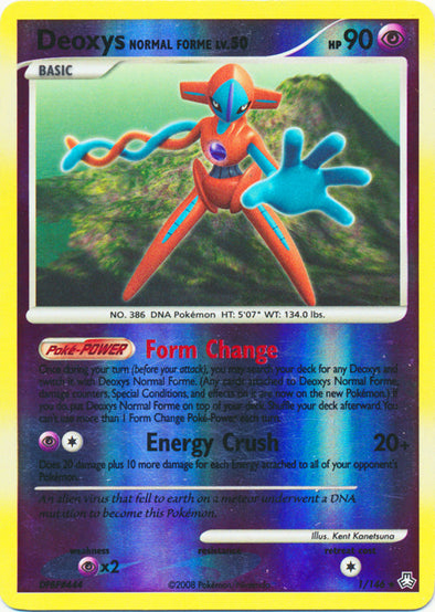 Deoxys Normal Forme - 1/146 - Holo Rare - Reverse Holo available at 401 Games Canada