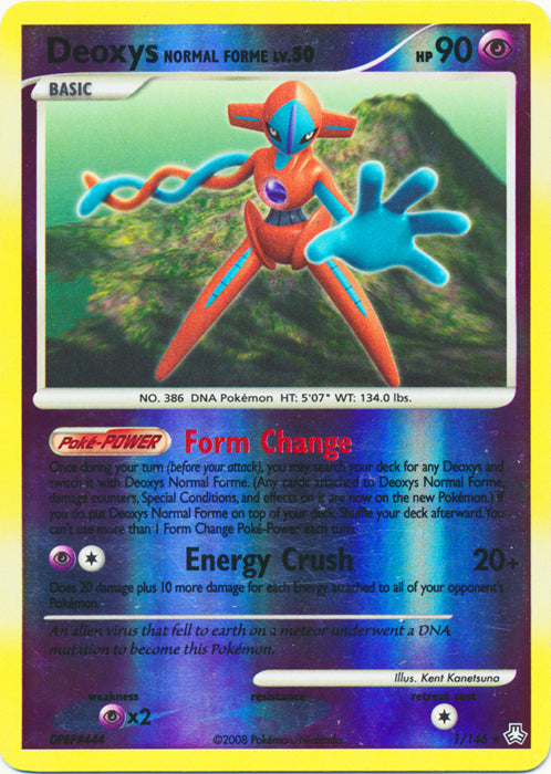 Deoxys Normal Forme - 1/146 - Holo Rare - Reverse Holo available at 401 Games Canada