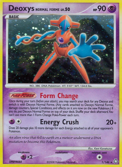 Deoxys Normal Forme - 1/146 - Holo Rare available at 401 Games Canada