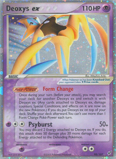 Deoxys ex (Attack) - 98/107 - Ultra Rare available at 401 Games Canada