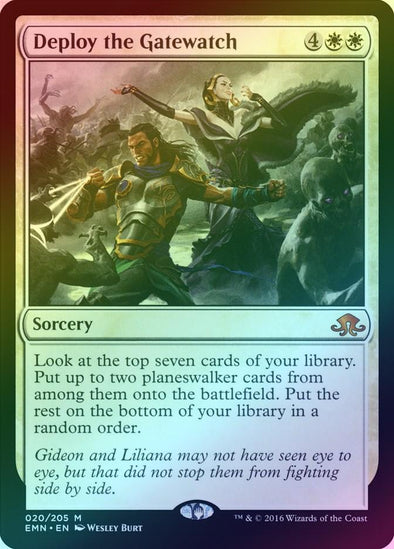 Deploy the Gatewatch (Foil) (EMN) available at 401 Games Canada