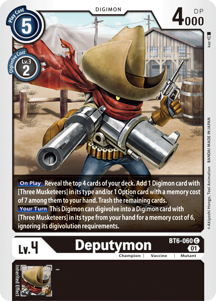 Deputymon - BT6-060 - Common available at 401 Games Canada