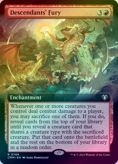 401 Games Canada - Descendants' Fury - Extended Art (Foil) (CMM) 401 Games Canada - Descendants' Fury - Extended Art (Foil) (CMM)