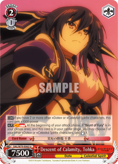 Descent of Calamity, Tohka - DAL/W79-E062 - Uncommon available at 401 Games Canada