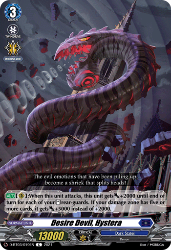 Desire Devil, Hystera - D-BT03/070 - Common available at 401 Games Canada