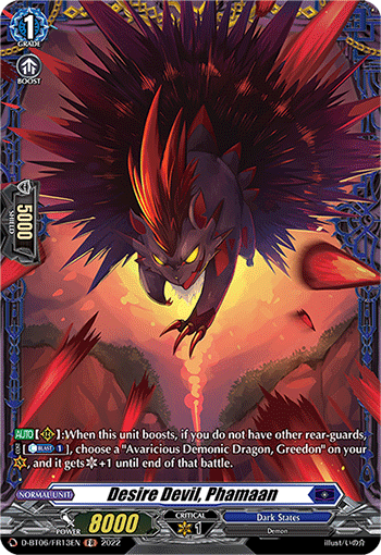 Desire Devil, Phamaan - D-BT06/FR13 - Frame Rare available at 401 Games Canada