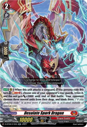Desolate Spark Dragon - D-BT09/019 - Double Rare available at 401 Games Canada