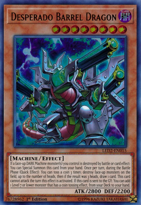 Desperado Barrel Dragon - LED2-EN015 - Ultra Rare - 1st Edition available at 401 Games Canada
