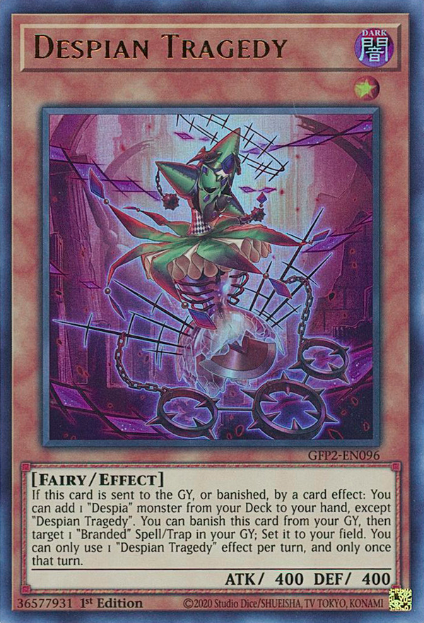 Despian Tragedy - GFP2-EN096 - Ultra Rare - 1st Edition available at 401 Games Canada