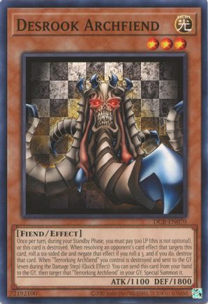 Desrook Archfiend - DCR-EN070 - Common - Unlimited Worldwide available at 401 Games Canada