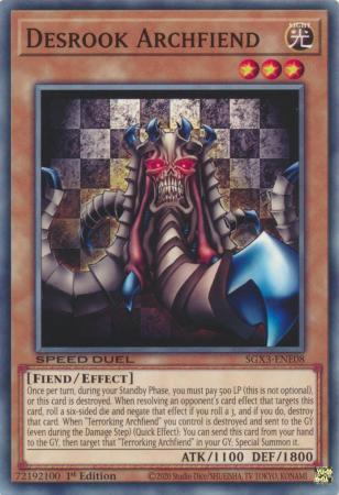 Desrook Archfiend - SGX3-ENE08 - Common - 1st Edition available at 401 Games Canada