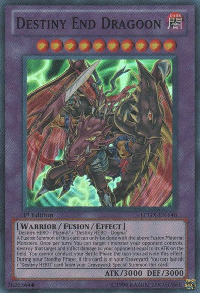 Destiny End Dragoon - LCGX-EN140 - Super Rare - 1st Edition available at 401 Games Canada