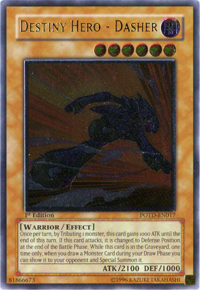 Destiny HERO - Dasher - POTD-EN017 - Ultimate Rare - 1st Edition available at 401 Games Canada