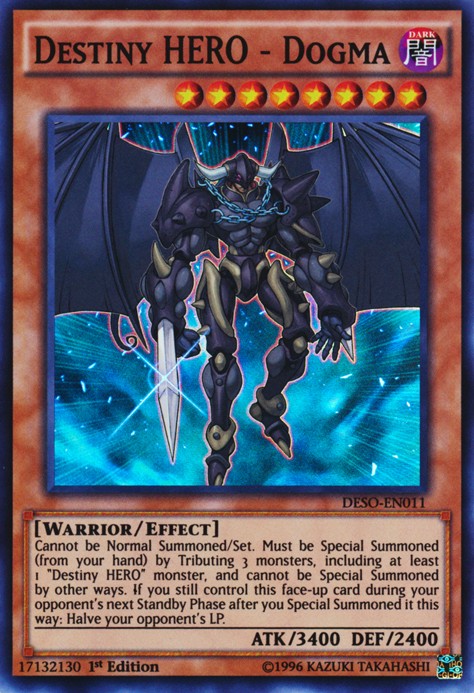 Destiny HERO - Dogma - DESO-EN011 - Super Rare - 1st Edition available at 401 Games Canada