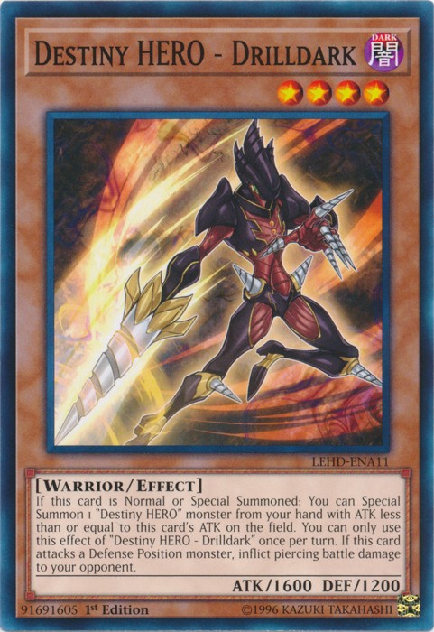 Destiny HERO - Drilldark - LEHD-ENA11 - Common - 1st Edition available at 401 Games Canada