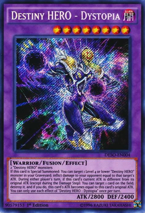 Destiny HERO - Dystopia - DESO-EN004 - Secret Rare - 1st Edition available at 401 Games Canada