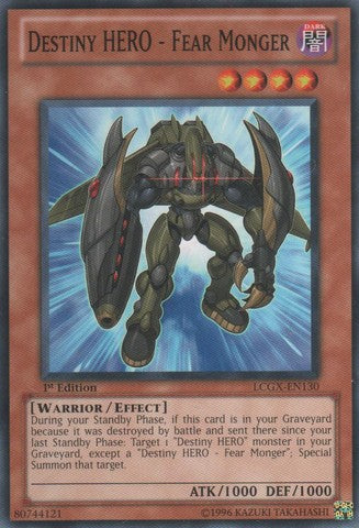 Destiny HERO - Fear Monger - LCGX-EN130 - Common - 1st Edition available at 401 Games Canada