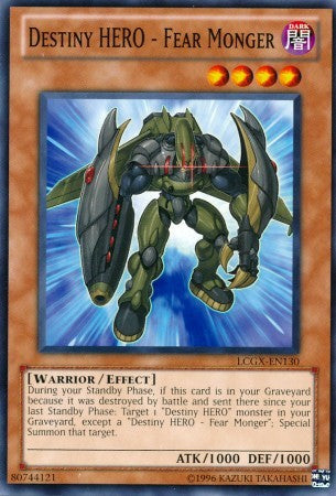 Destiny HERO - Fear Monger - LCGX-EN130 - Common - Unlimited available at 401 Games Canada